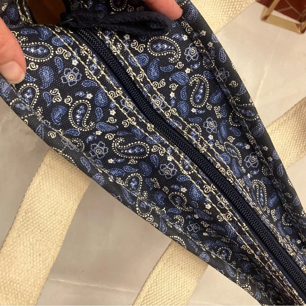 Land's End Super cute Paisley canvas mini tote bag - Picture 6 of 9